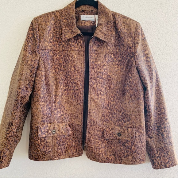 Alfred Dunner Animal Print Jacket - Picture 10 of 10